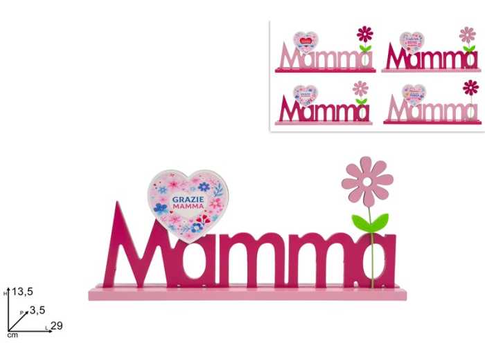 SCRITTA MAMMA IN LEGNO