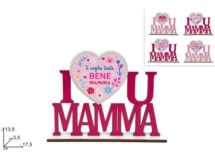 SCRITTA LEGNO CON CUORE