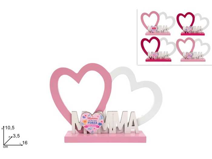 CUORI CON SCRITTA MAMMA
