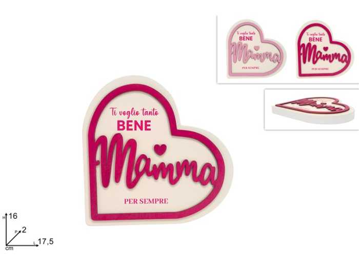 CUORE LEGNO FESTA MAMMA