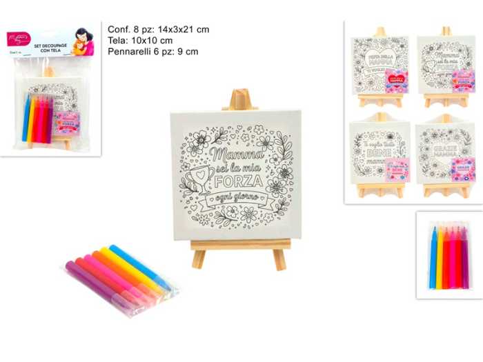 SET DECOUPAGE FESTA MAMMA