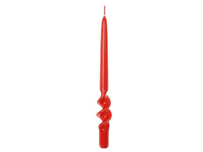 CANDELA ROSSA SPIRALE 29CM