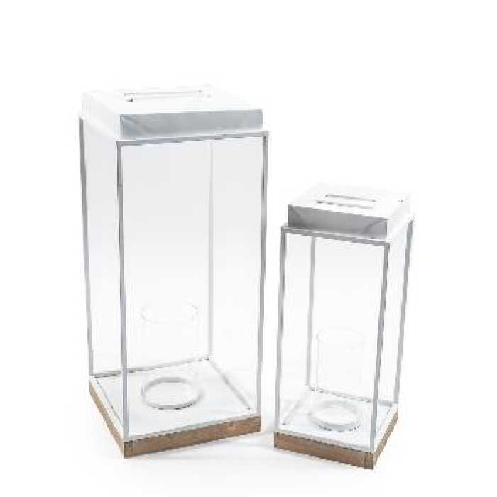 SET 2 LANTERNE LEGNO
