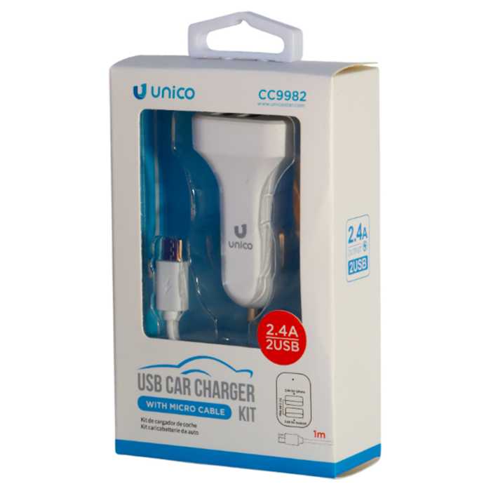 CARICABATTERIE AUTO 2 PORTE