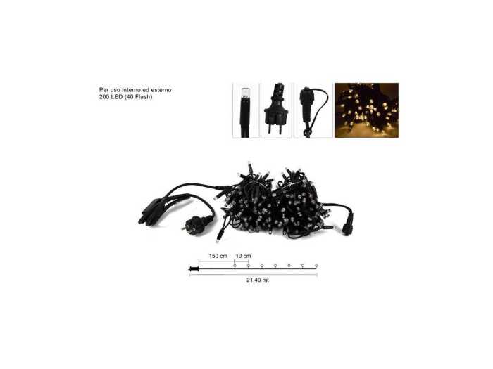 LUCI LED 200 C/40 FLASH ESTERN