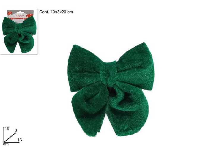 FIOCCO 13CM VERDE VELLUTO