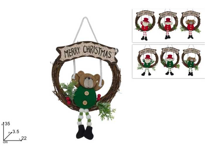 APP.TONDO LEGNO C/SOGG.NATALE