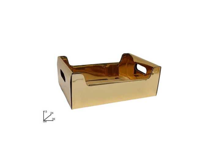 CASSETTA CARTONE ORO 35X24