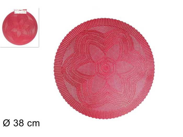 TOVAGLIETTA 38CM FIORE ROSSO