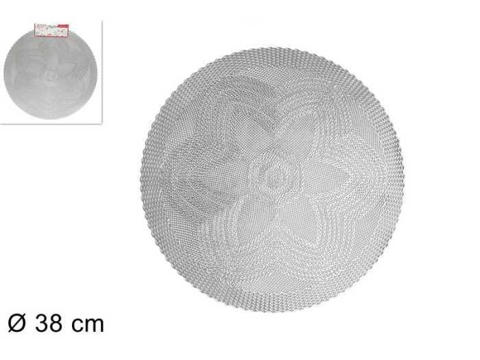TOVAGLIETTA 38CM FIORE SILVER