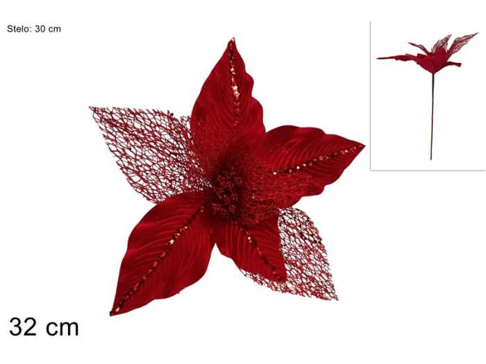 STELO FIORE ROSSO RETINATO