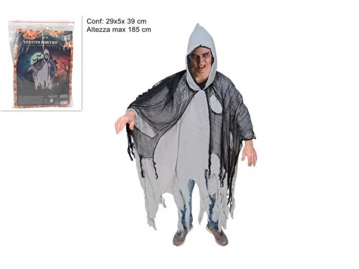VESTITO MOSTRO GRIGIO ADULTO