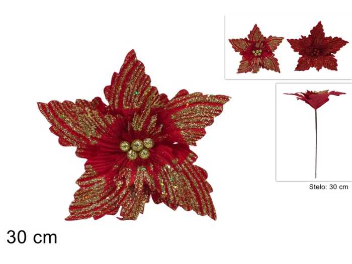 STELO FIORE 30CM ROSSO