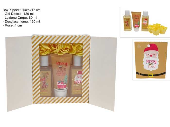 BABBO NATALE ORO SET BAGNO