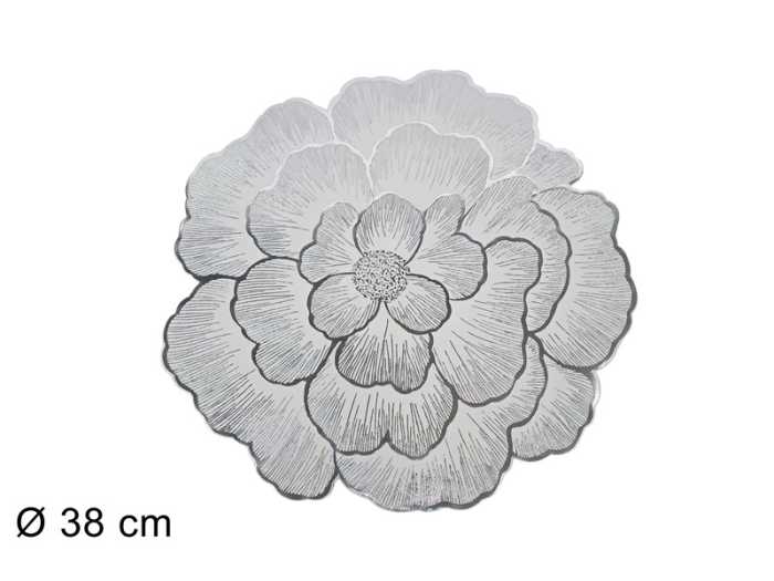 TOVAGL.FIORE 38CM ARG/BIANCO