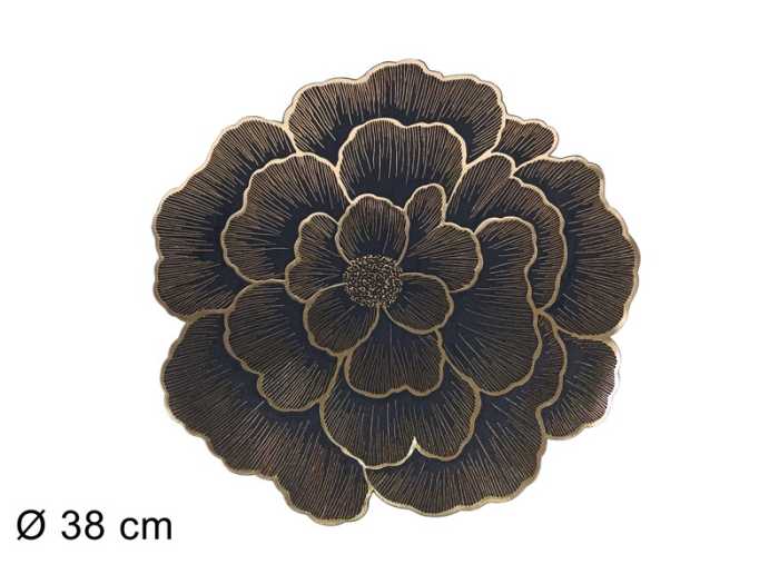 TOVAGL.FIORE 38CM NERO/ORO