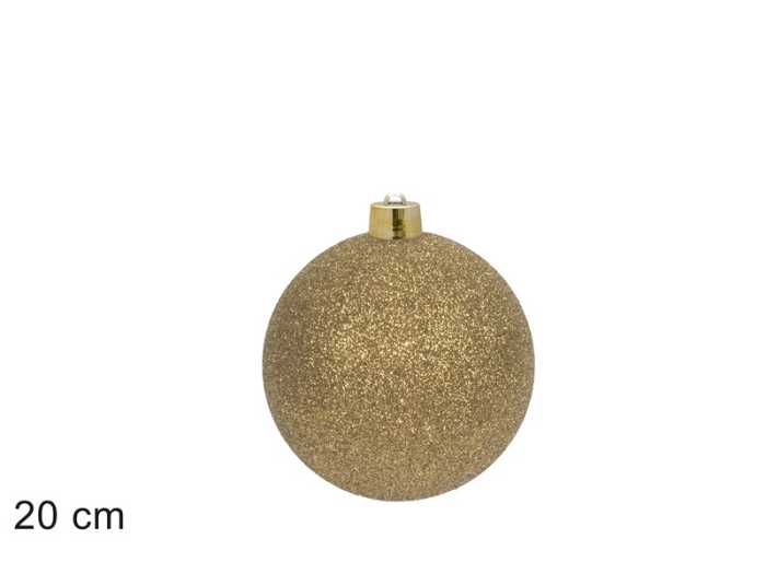 PALLA 20CM CHAMPAGNE GLITTER