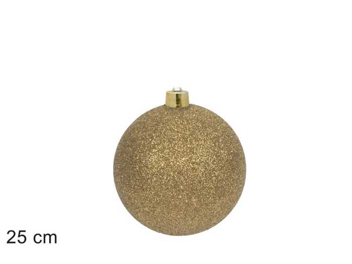 PALLA 25CM CHAMPAGNE GLITTER