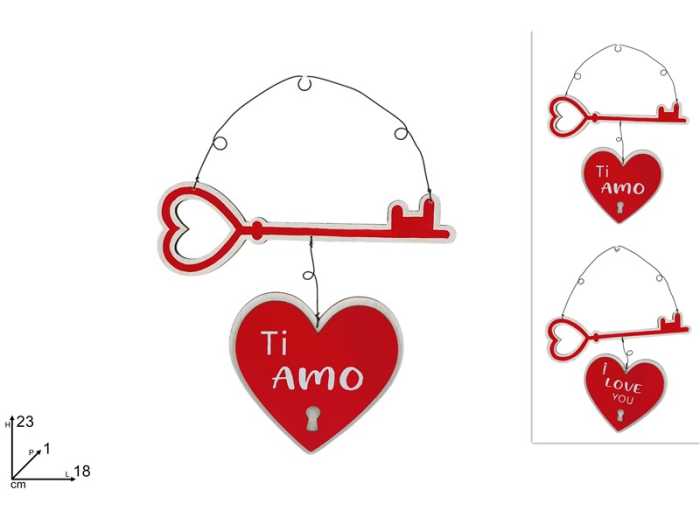 APP.CHIAVI C/CUORE LEGNO
