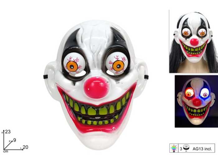 MASCHERA PAGLIACCIO OCCHI MOLL