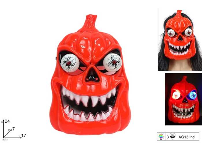 MASCHERA ZUCCA OCCHI MOLLA