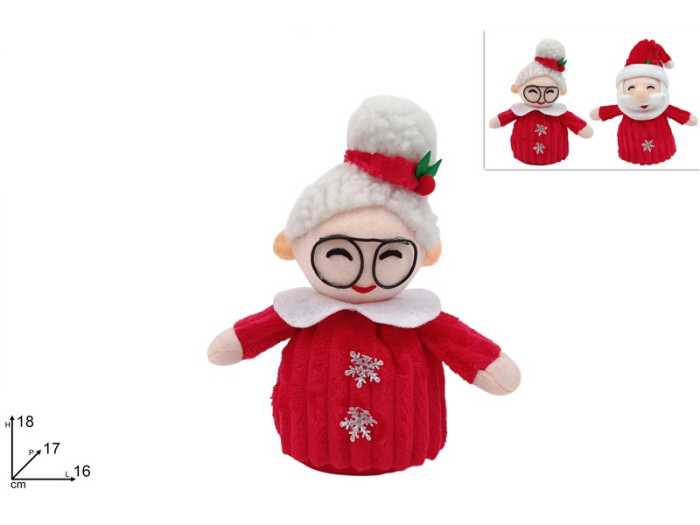 BABBO/MAMMA NATALE 18CM