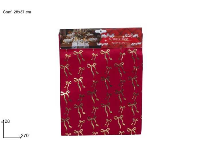 RUNNER 28X270CM ROSSO F.ORO