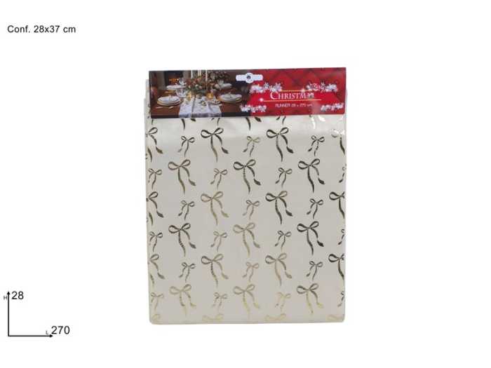 RUNNER 28X270CM BEIGE F.ORO