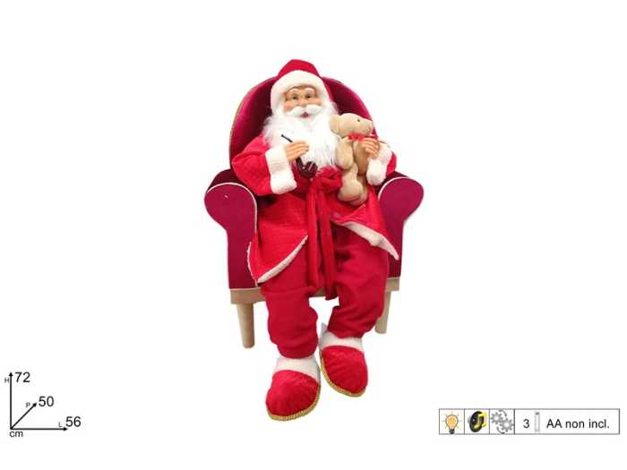 BABBO NATALE SU POLTRONA
