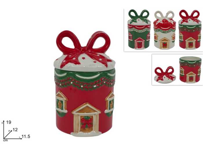 BARATTOLO 19CM CERAMICA XMAS