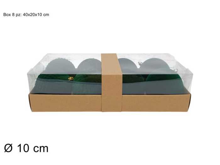 PALLE 8PZ 10CM VERDI EFF.VELL.