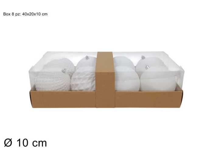 PALLE 8PZ 10CM BIANCHE EFF.VEL