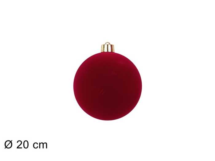 PALLA 20CM BORDEAUX FLOCCATA