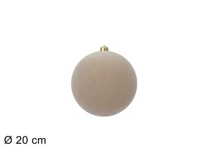 PALLA 20CM BEIGE FLOCCATA