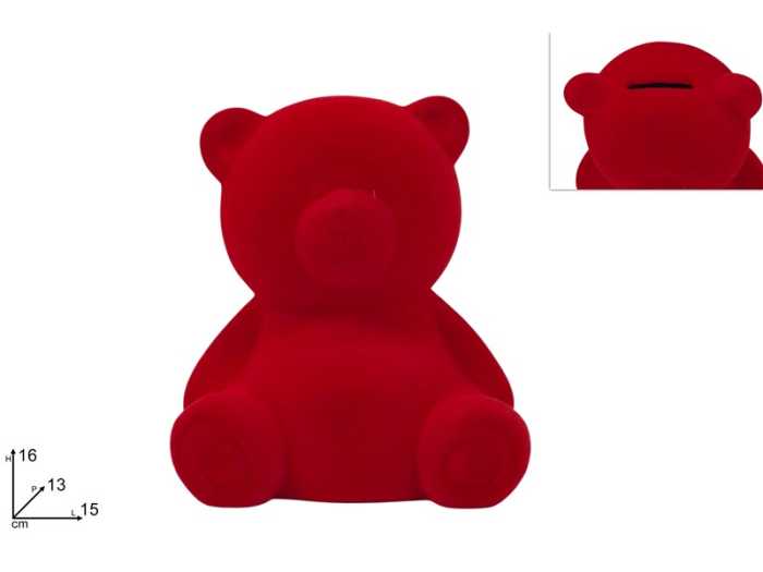 ORSETTO S.DANAIO 16CM ROSSO