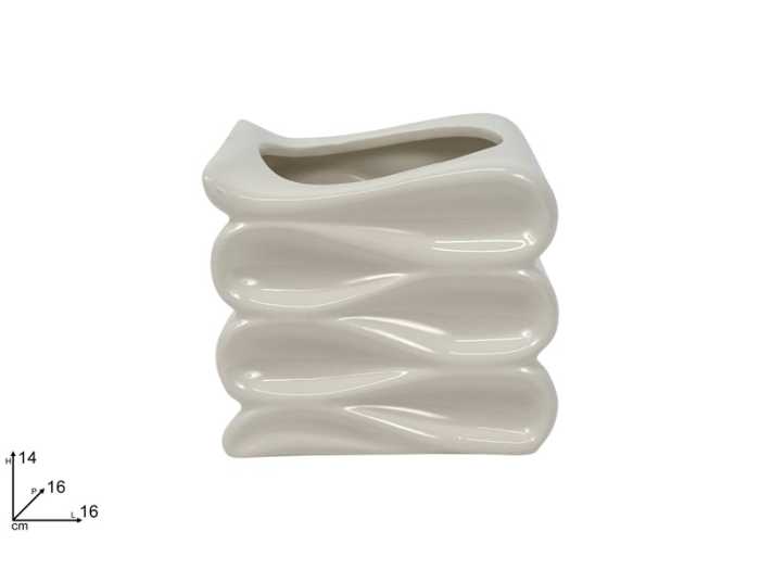 VASO CERAMICA BIANCO