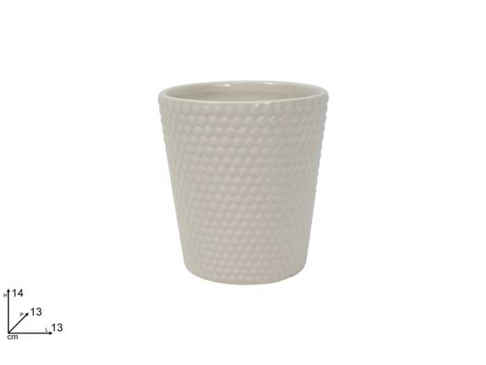 VASO BOLLE BIANCO CERAMICA