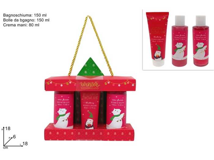 SET BAGNO 2PZ+CREMA MANI