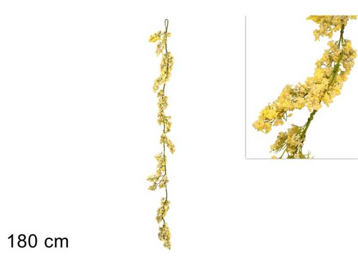 GHIRLANDA BACCHE 180CM GIALLA