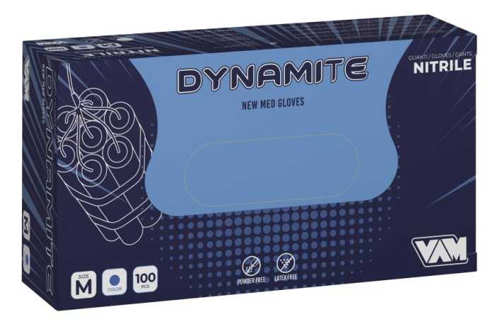 GUANTI NITRILE BLU TG.M DYNAMI