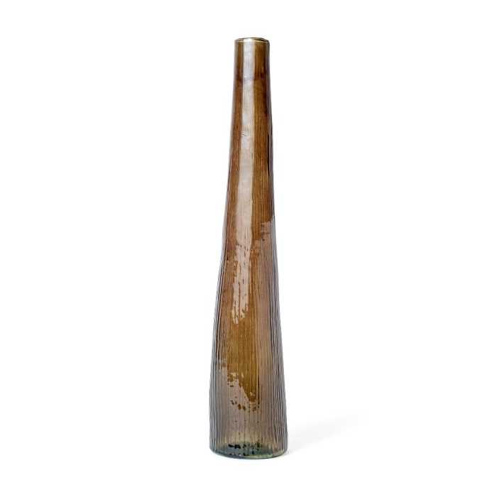 VASO MONOFIORE VERDE D9XH50CM