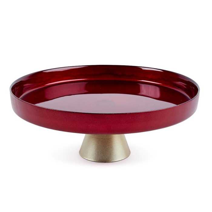 ALZATA ROSSA VETRO D28XH8CM