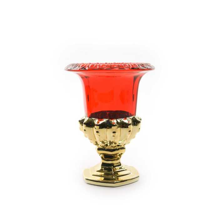 COPPA ORO ROSSA 16XH19CM