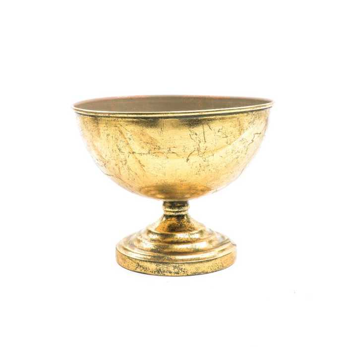 COPPA ORO METALLO D24XH19CM