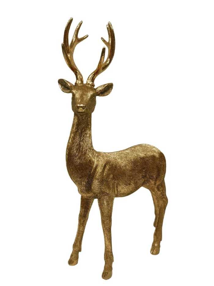 RENNA FOGLIA ORO 34X16XH56,5CM