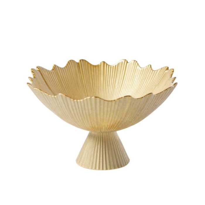 ALZATA ORO VETRO D21XH16CM