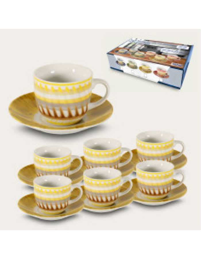 APULIA S/6 TAZZE CAFFE+PIATTO