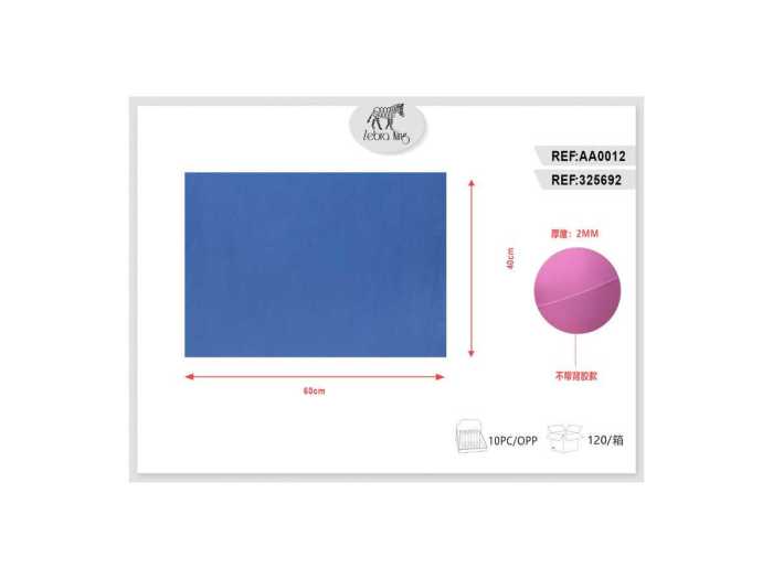 GOMMA CREPLA BLU SCURO 40X60