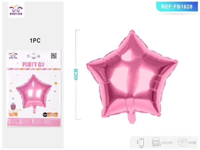 MYLAR STELLA ROSA 45CM