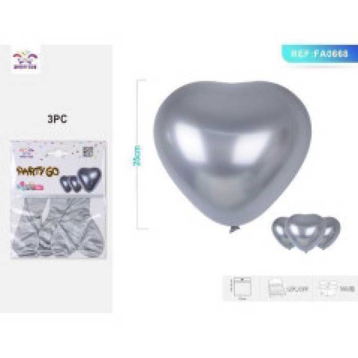 PALLONCINI ARGENTO 25CM